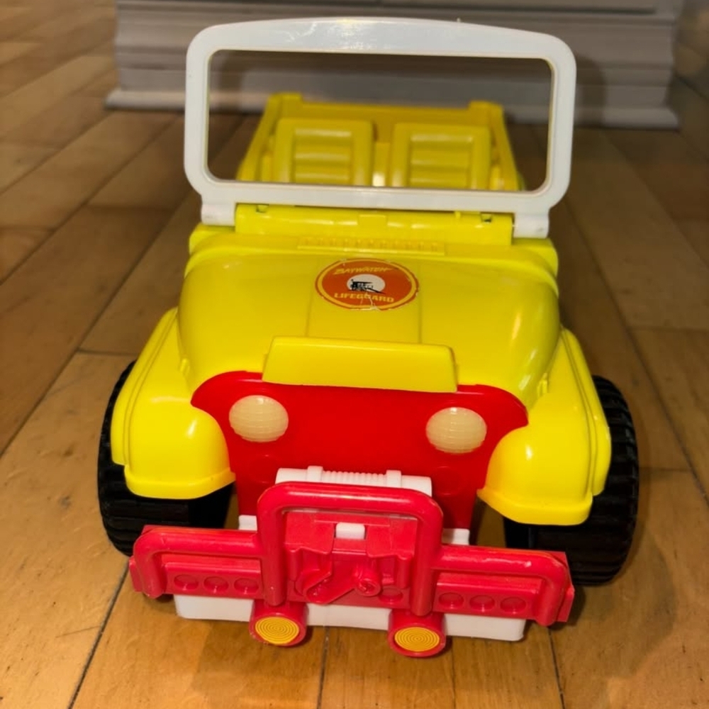 Vibrant Baywatch Barbie Doll Car Yellow and Red Toy Jeep for Kids